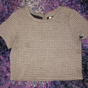 Xhilaration Gray Crop Top